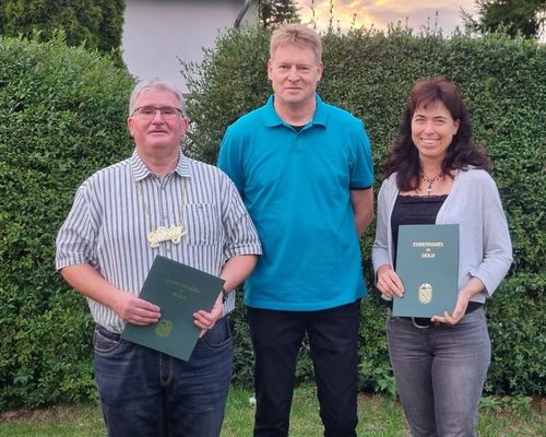 Zwei runde Geburtstage vergoldet