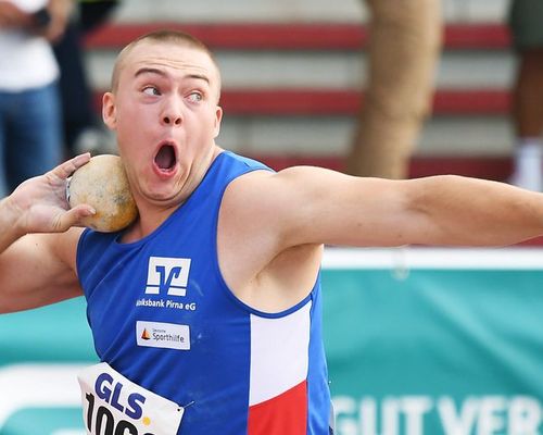 Lukas Schober wird Vizeeuropameister im Kugelstoßen der U20 in Jerusalem