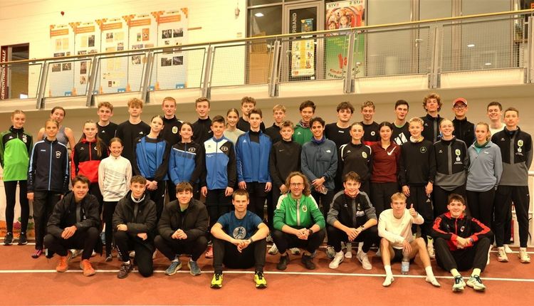 Über 100 junge Athletinnen und Athleten kamen zum Stützpunkttraining