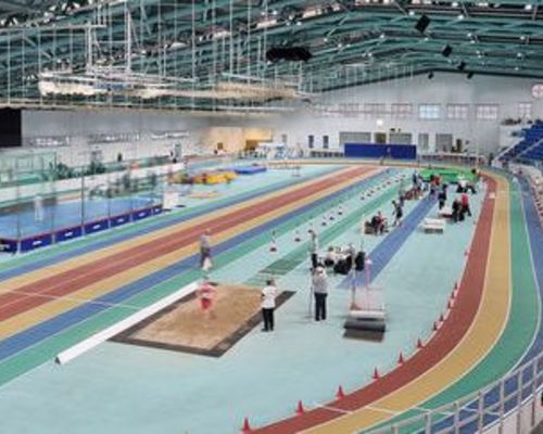 Beginn der Hallensaison der Leichtathleten, große Felder in Halle